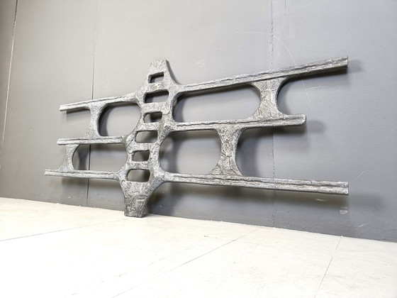 Image 1 of Large Brutalist Wall Sculpture, 1970S