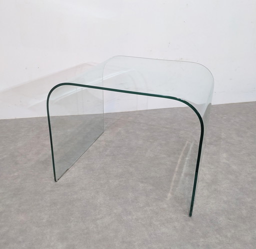 Water fall glass coffee table