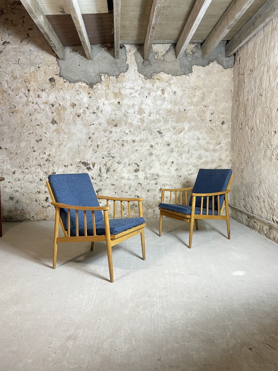 Image 1 of 2x Pair of Scandinavian armchairs