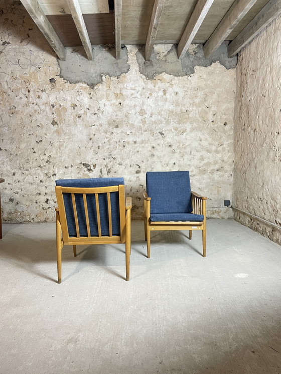 Image 1 of 2x Pair of Scandinavian armchairs