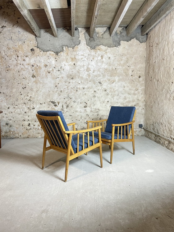 Image 1 of 2x Pair of Scandinavian armchairs