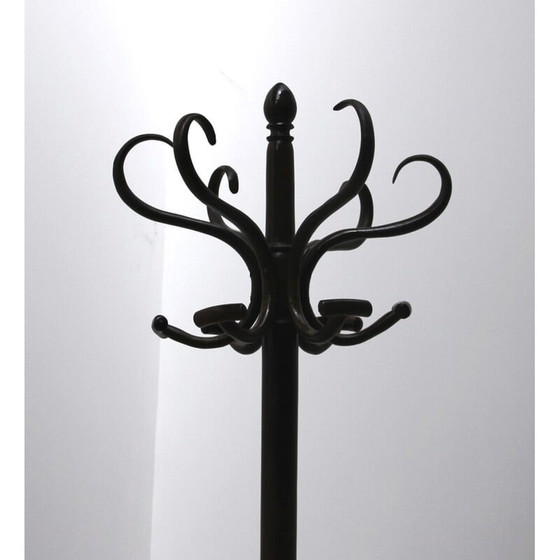 Image 1 of Vintage parrot coat rack in dark wood