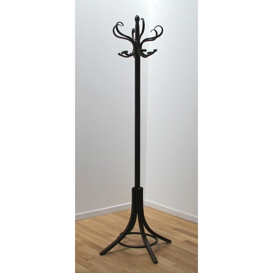Image 1 of Vintage parrot coat rack in dark wood
