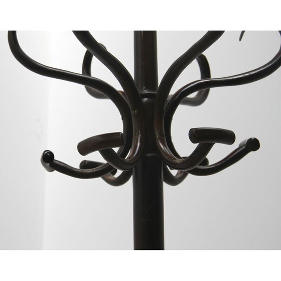 Image 1 of Vintage parrot coat rack in dark wood