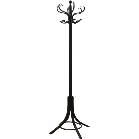 Image 1 of Vintage parrot coat rack in dark wood