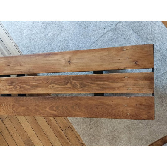 Image 1 of Vintage pine wood bench, 1950