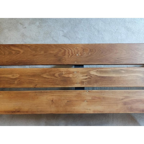 Image 1 of Vintage pine wood bench, 1950
