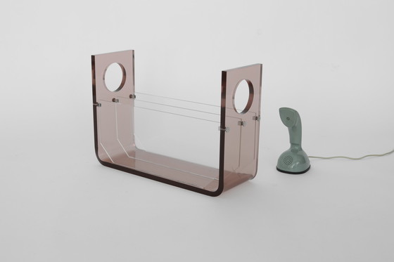 Image 1 of Vintage magazine rack by Michel Dumas for Roche Bobois, 1970s