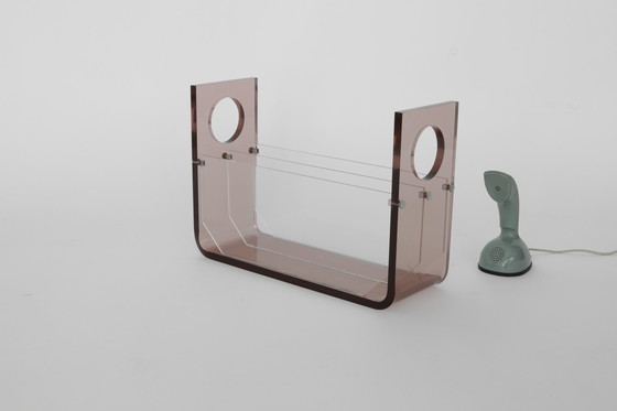 Image 1 of Vintage magazine rack by Michel Dumas for Roche Bobois, 1970s