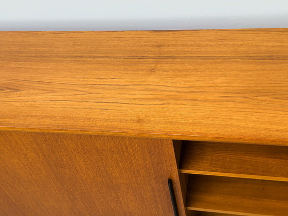 Image 1 of Teak Bookcase With One Sliding Door From Wk Möbel, 1960S