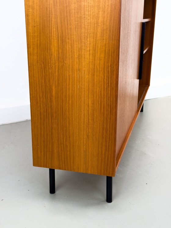 Image 1 of Teak Bookcase With One Sliding Door From Wk Möbel, 1960S