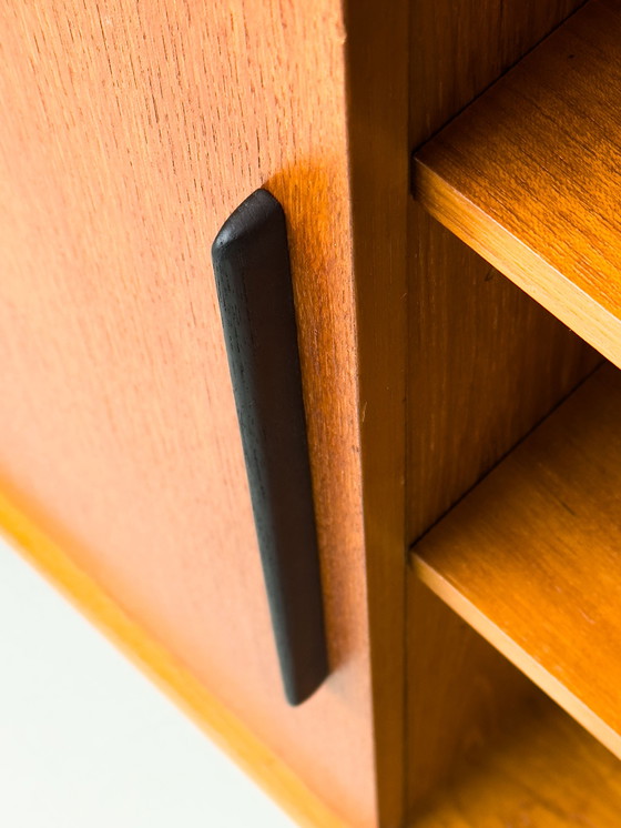 Image 1 of Teak Bookcase With One Sliding Door From Wk Möbel, 1960S