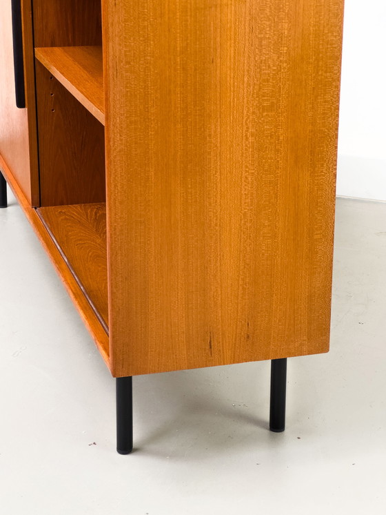 Image 1 of Teak Bookcase With One Sliding Door From Wk Möbel, 1960S