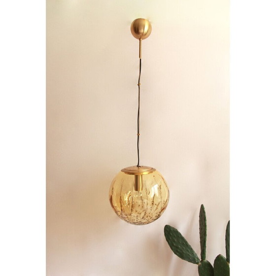Image 1 of Vintage Ambra Sphere Ceiling Lamp by La Murrina, Italy 1970s