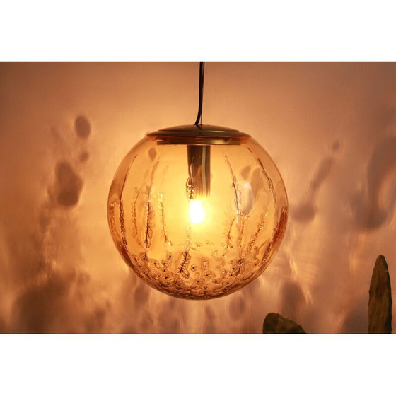 Image 1 of Vintage Ambra Sphere Ceiling Lamp by La Murrina, Italy 1970s
