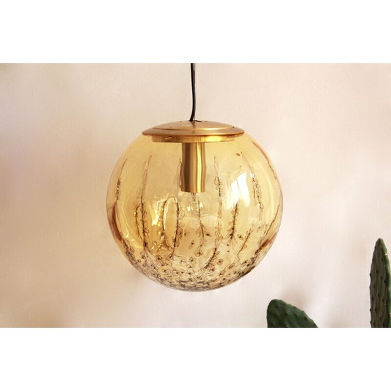 Image 1 of Vintage Ambra Sphere Ceiling Lamp by La Murrina, Italy 1970s
