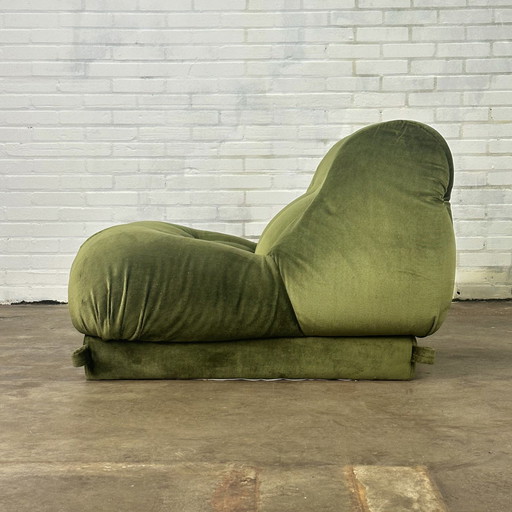 Dark Green Nuvolone Lounge Armchair By Rino Maturi For Mimo Padova