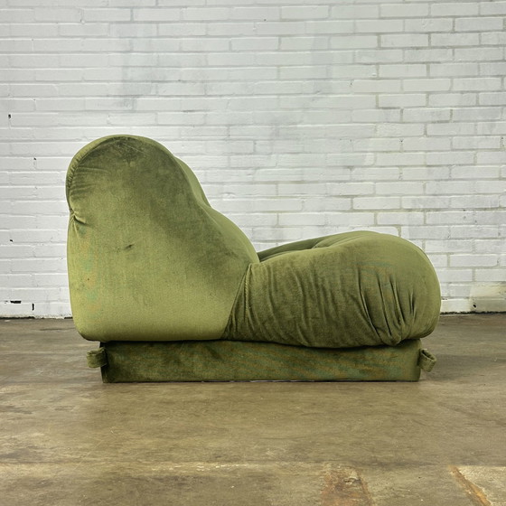 Image 1 of Dark Green Nuvolone Lounge Armchair By Rino Maturi For Mimo Padova