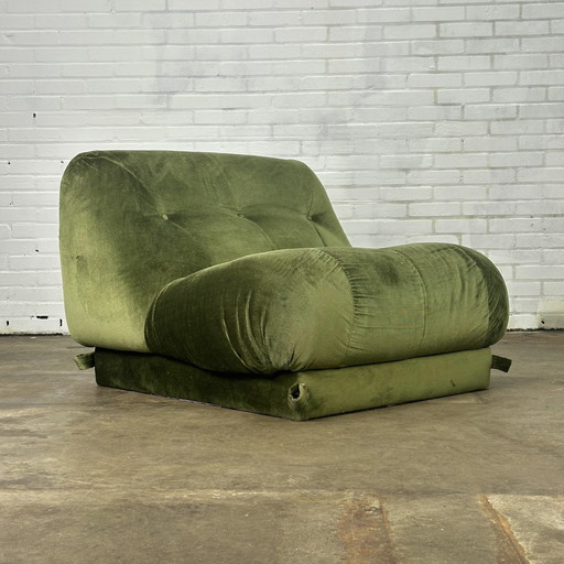 Dark Green Nuvolone Lounge Armchair By Rino Maturi For Mimo Padova