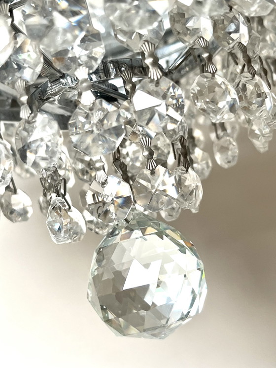 Image 1 of Crystal Cristallstrass chandelier large pendant lamp real crystal