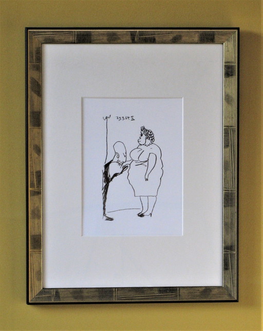 Picasso, Original Lithograph From The Series "Le Goût Du Bonheur"