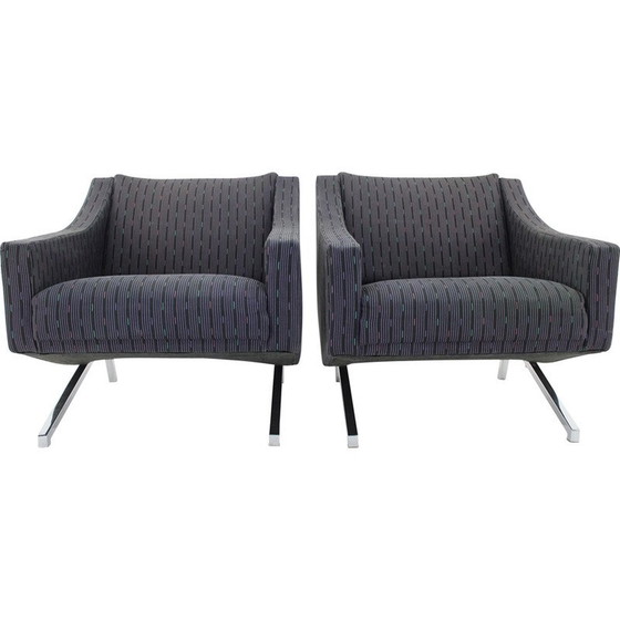 Image 1 of Coppia di poltrone vintage in acciaio cromato, Italia 1970