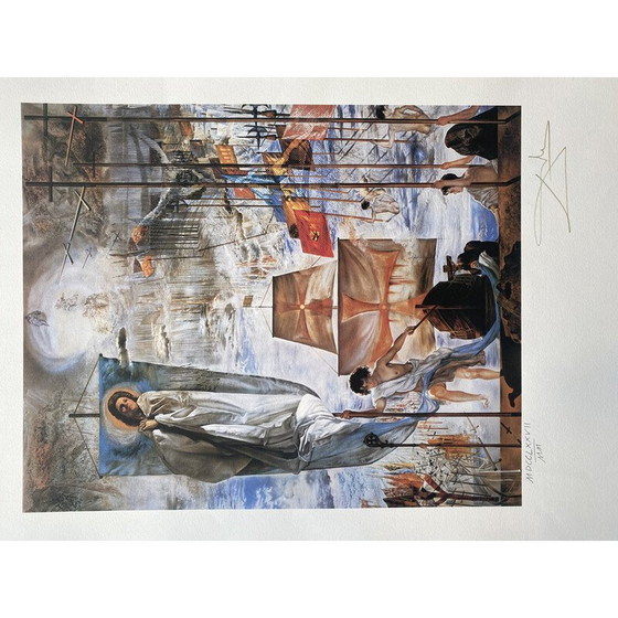 Image 1 of Litografía antigua Descubrimiento de las Américas por Salvador Dalí, década de 1958