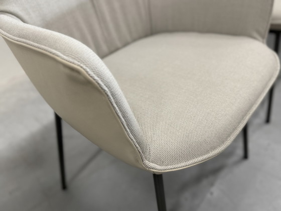 Image 1 of 4 Rolf Benz 655 Dining Chair Fabric Leather