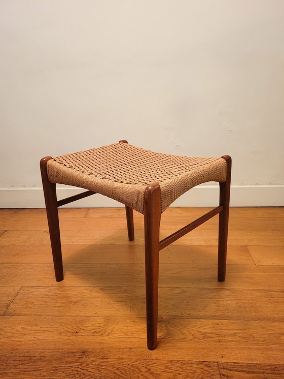 Image 1 of Danish Stool By Arne Wahl Iversen For Glyngøre Stolefabrik