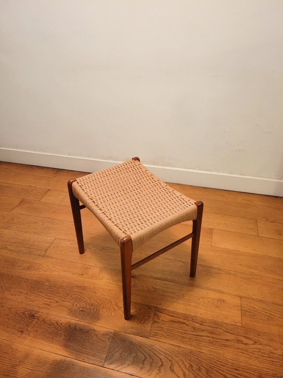 Image 1 of Danish Stool By Arne Wahl Iversen For Glyngøre Stolefabrik