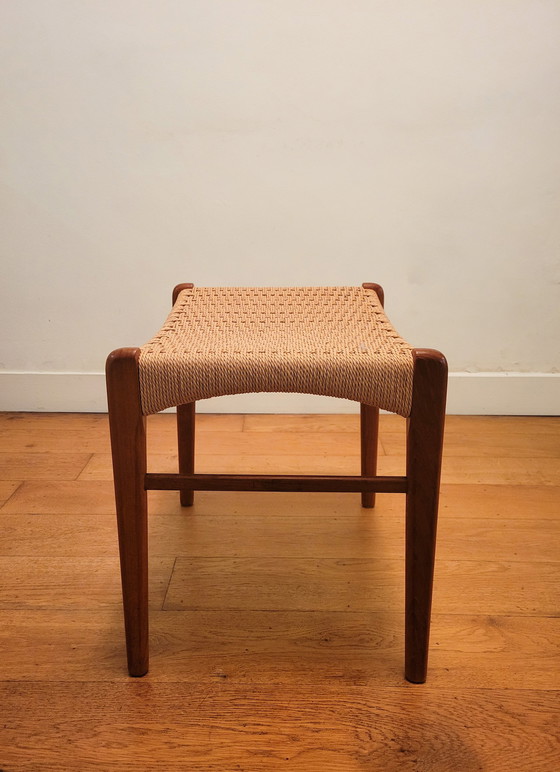 Image 1 of Danish Stool By Arne Wahl Iversen For Glyngøre Stolefabrik