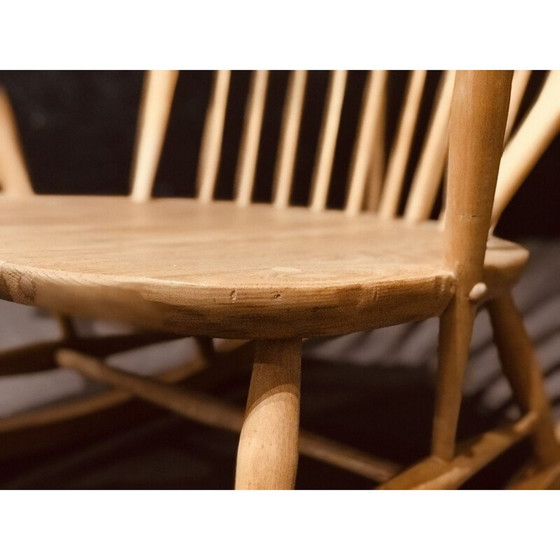 Image 1 of Mid century rocking chair in light elmwood by Lucian Ercolani for Ercol, 1960