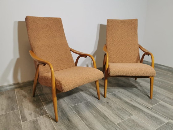 Image 1 of Lounge Chairs By Antonin Suman For Ton