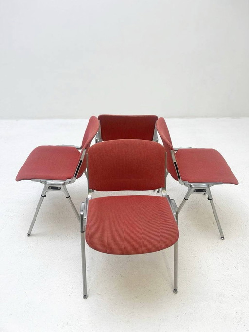 Knoll X Castelli Hybrid stacking chairs with pattern