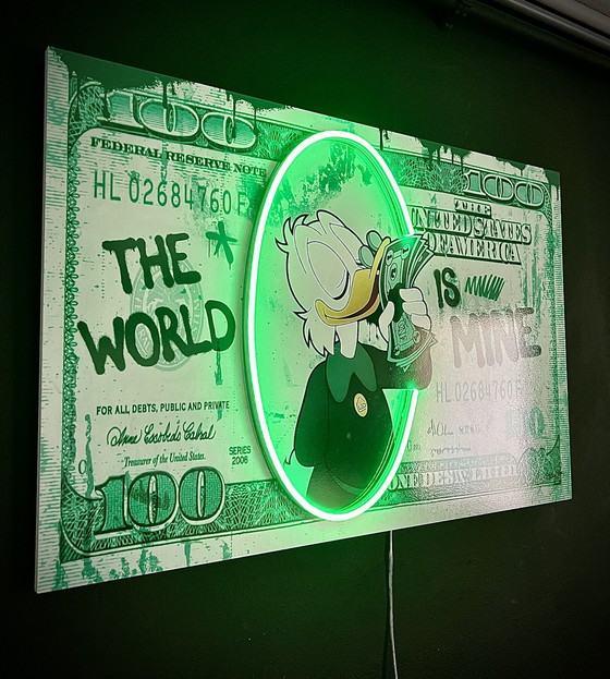 Image 1 of LedMansion Scrooge McDuck Neon PopArt Wall Art Led Lamp