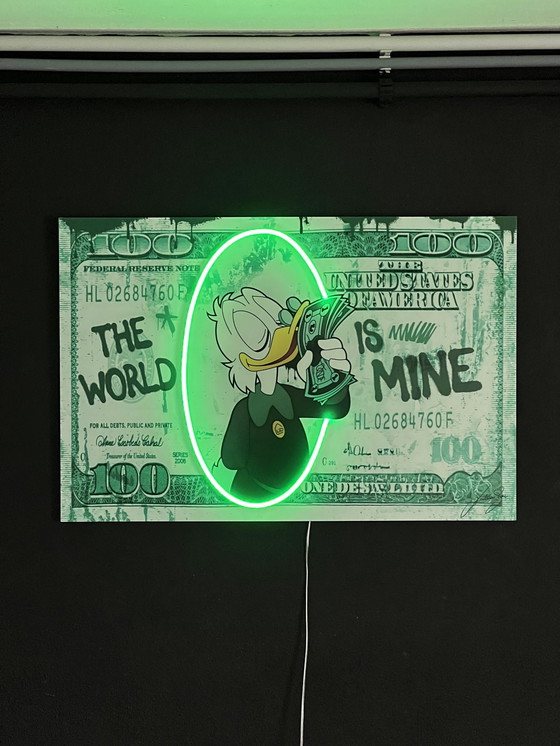 Image 1 of LedMansion Scrooge McDuck Neon PopArt Wall Art Led Lamp