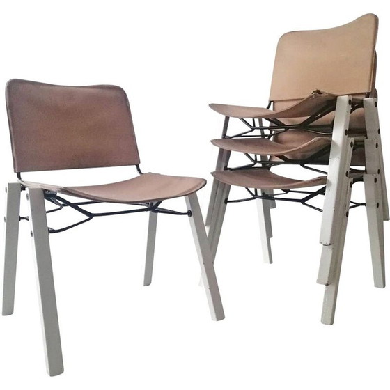 Image 1 of Set of 4 vintage dining chairs, Italian 1970s