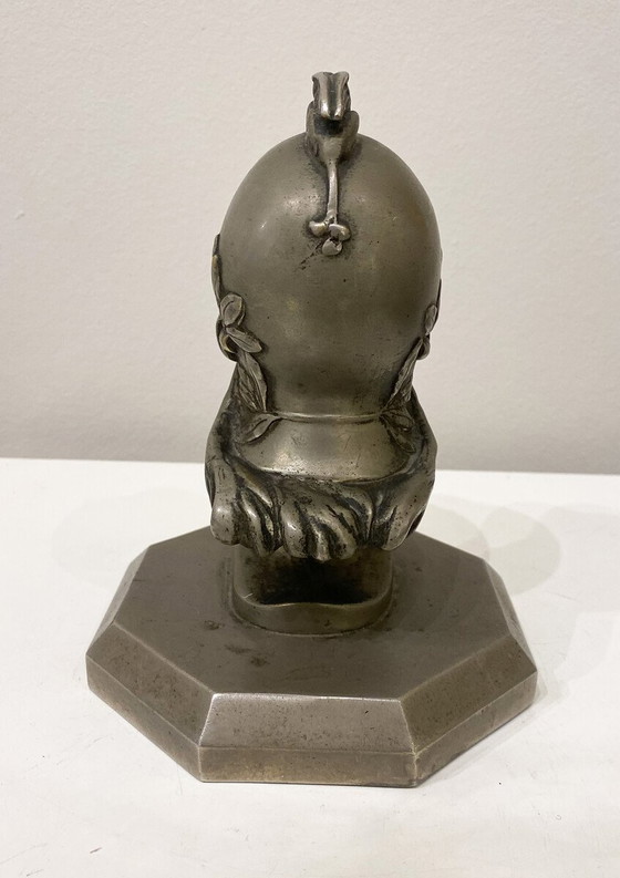 Image 1 of Minerva Mascot In Metal After Pierre De Soete, Base Added, 1930, Belgium