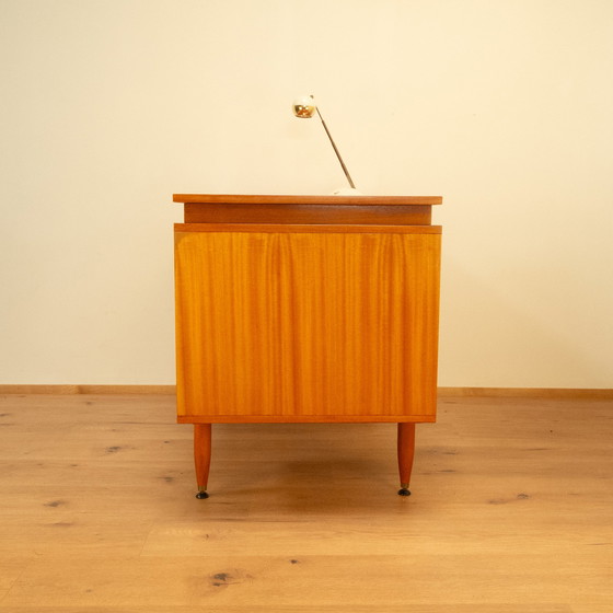 Image 1 of desk by sicame, tropical wood, 1960s