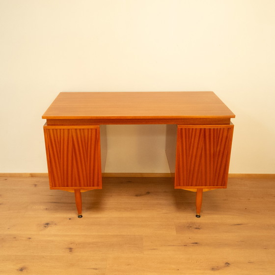 Image 1 of desk by sicame, tropical wood, 1960s