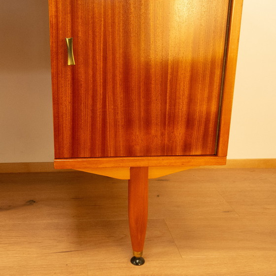 Image 1 of desk by sicame, tropical wood, 1960s