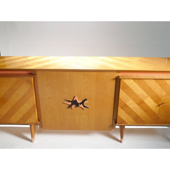 Image 1 of Vintage cherry wood sideboard, France 1950
