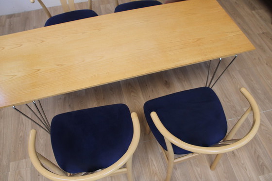 Image 1 of Table vintage rectangle bois Piet HEIN de Mathson DK