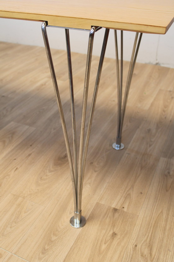 Image 1 of Table vintage rectangle bois Piet HEIN de Mathson DK