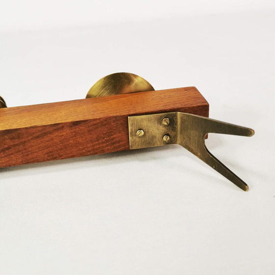 Image 1 of Modernist vintage teak candlestick, Germany 1960s