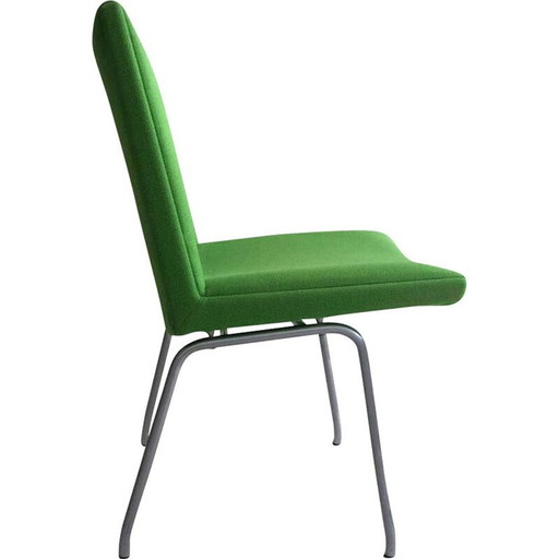 Silla de tela vintage del aeropuerto J. Wegner, Dinamarca, 1960