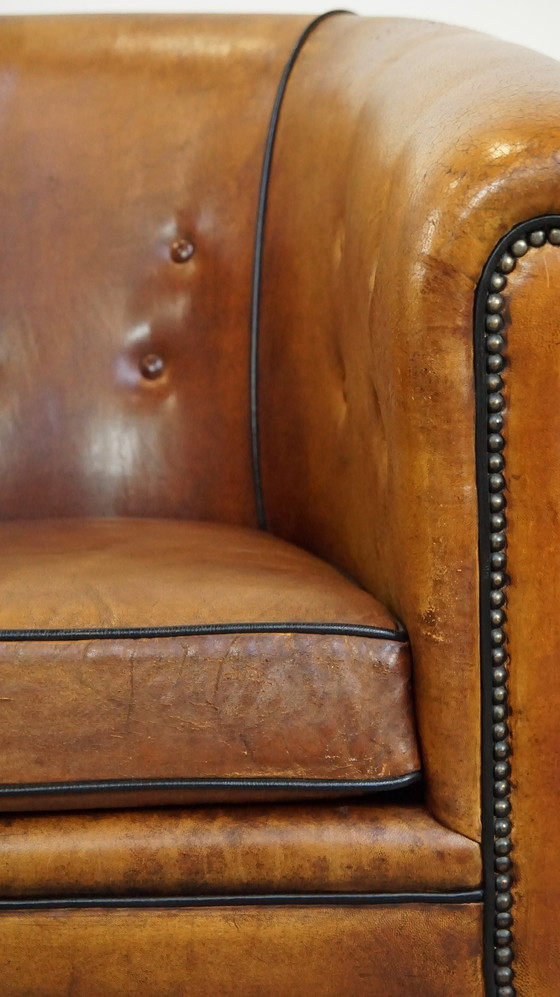 Image 1 of Sheep leather club chair