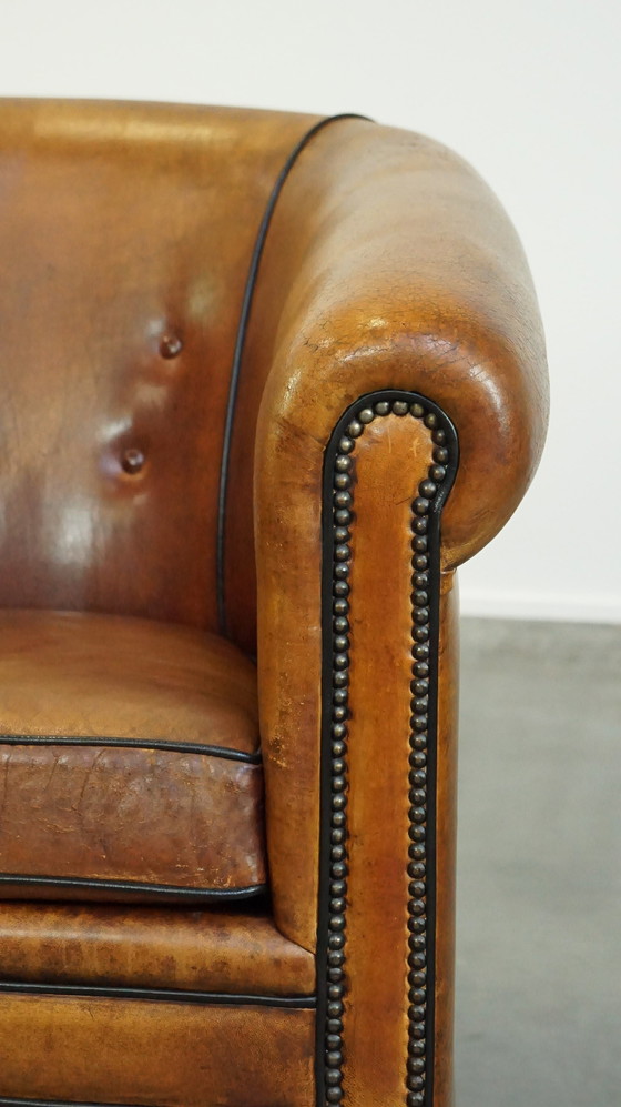 Image 1 of Sheep leather club chair