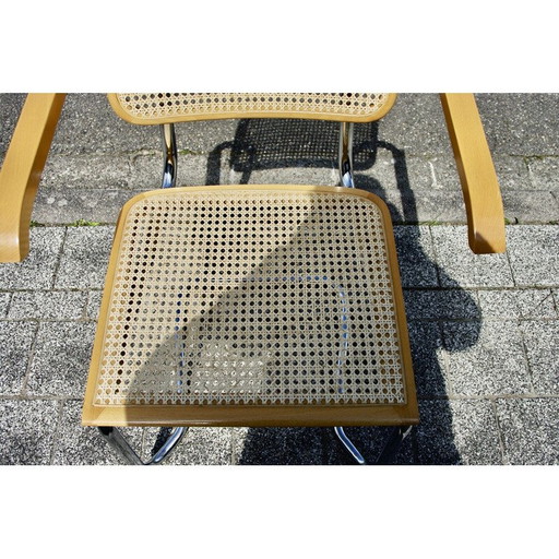 Vintage beechwood armchair by Marcel Breuer, 1970
