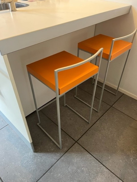 Image 1 of 2x Lapalma Cubo bar stools